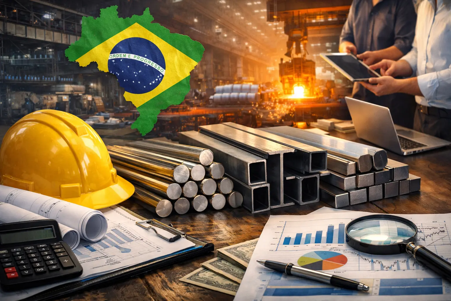 Como reduzir custos na compra de aço industrial no Brasil